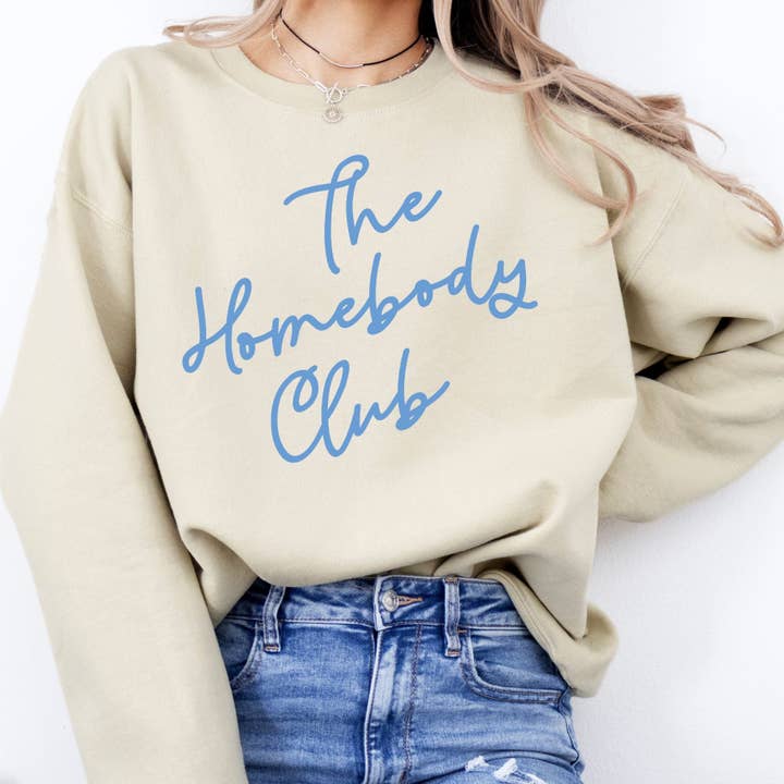 ChubbyBubbyBear - Wholesale Graphic Sweatshirt - Women's - Homebody Club Sweatshirt
