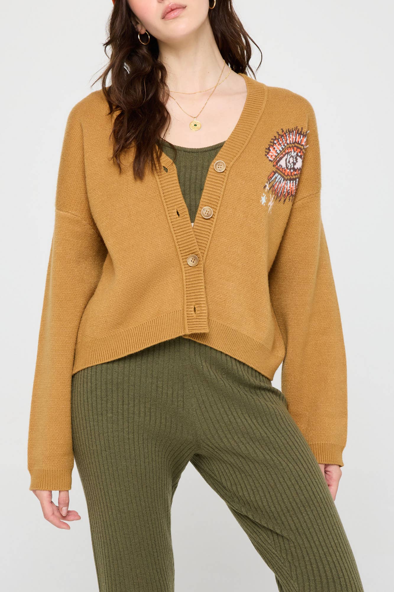 Hazel Golden Hour Delaney Cardigan for wholesale on Faire1
