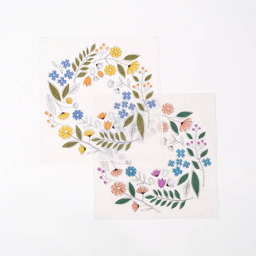 shesay – wholesale Handkerchief – Women's – Flower Wreath Pattern Handkerchief8