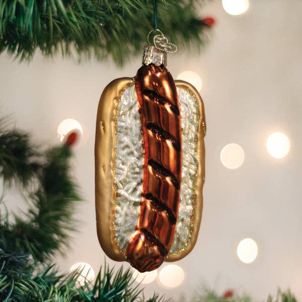 Bratwurst Sandwich Ornament for wholesale by Old World Christmas