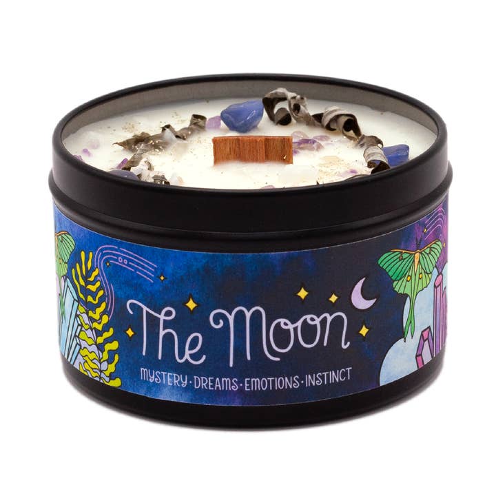 Candela di soia aromaterapica The Moon - Cypress Lemon per la vendita all'ingrosso da parte di Rachel Beyer