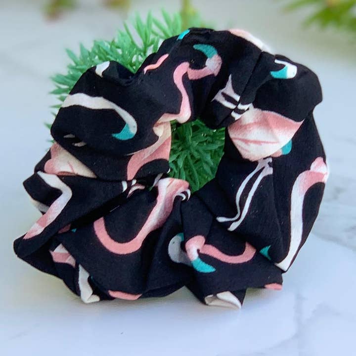 CLOSE OUT ! Flamingo Scrunchie for wholesale by APARA Jewelry