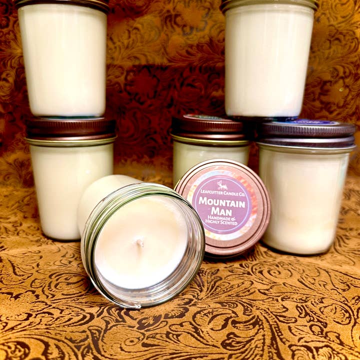 Leafcutter Candle Co. - Wholesale Jar/Filled Candle - 8 oz Jelly Jar Soy Candle