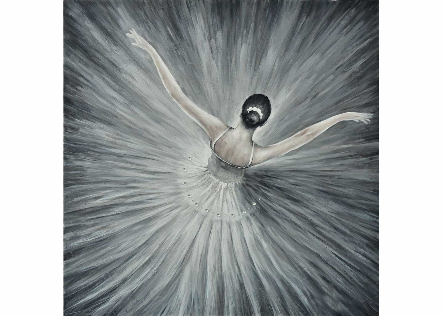 AGAVE S.R.L. - Wholesale Painting/Drawing - Hand-painted picture “Mademoiselle 100x100"0