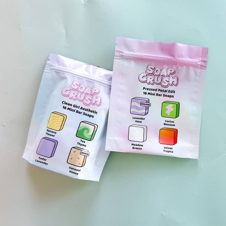 Fun + Trendy Mini Soap Collection Assortment for wholesale by Soap Crush