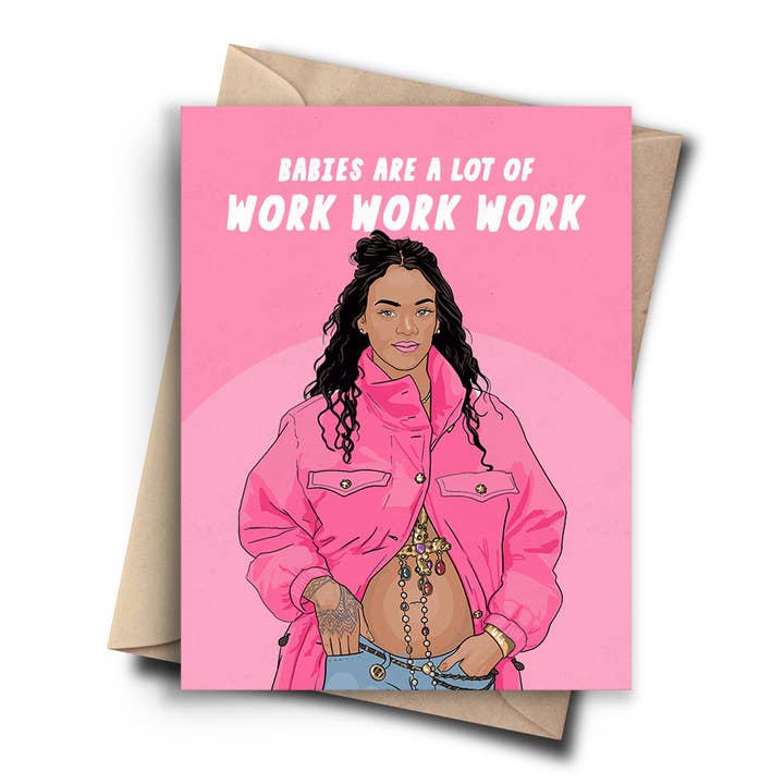 New Baby Card - Celebrity Pop Culture Expecting Card for wholesale by Pop Cult Paper
