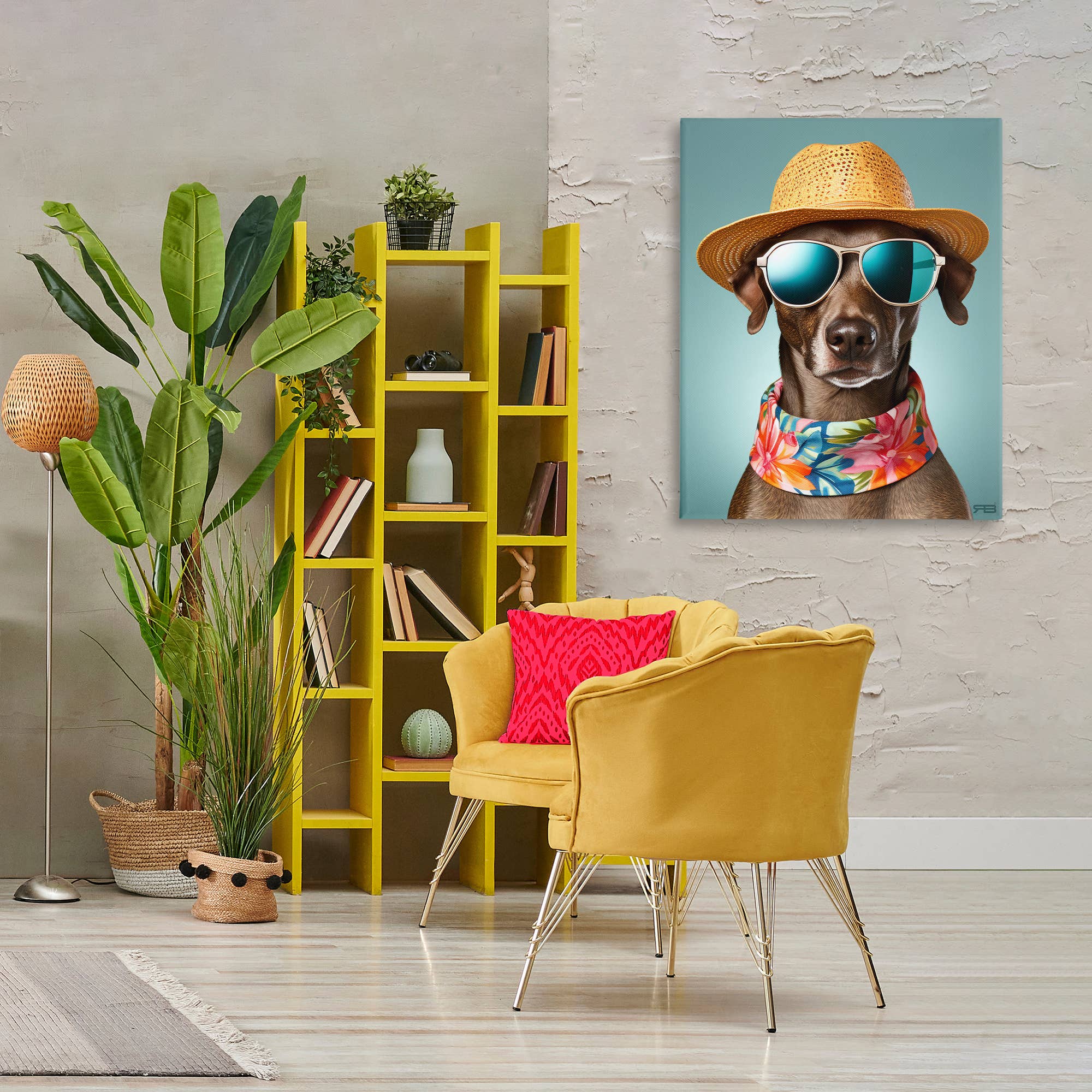 Stupell Industries - Wholesale Wall Sign - Beach Ready Pup - Unframed Wall Art4