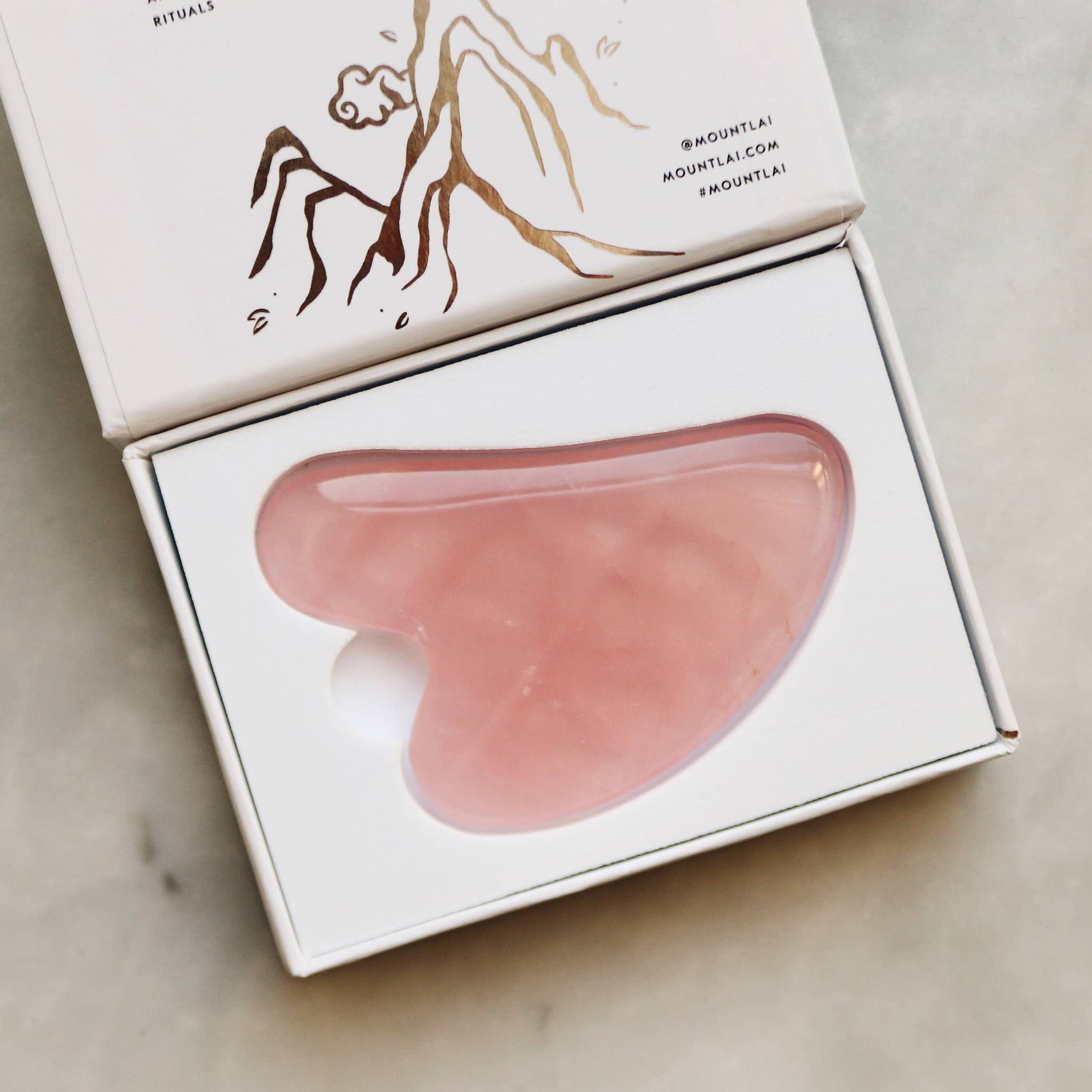 Mount Lai - Wholesale Gua Sha Tool - The Rose Quartz Gua Sha Facial Lifting Tool2