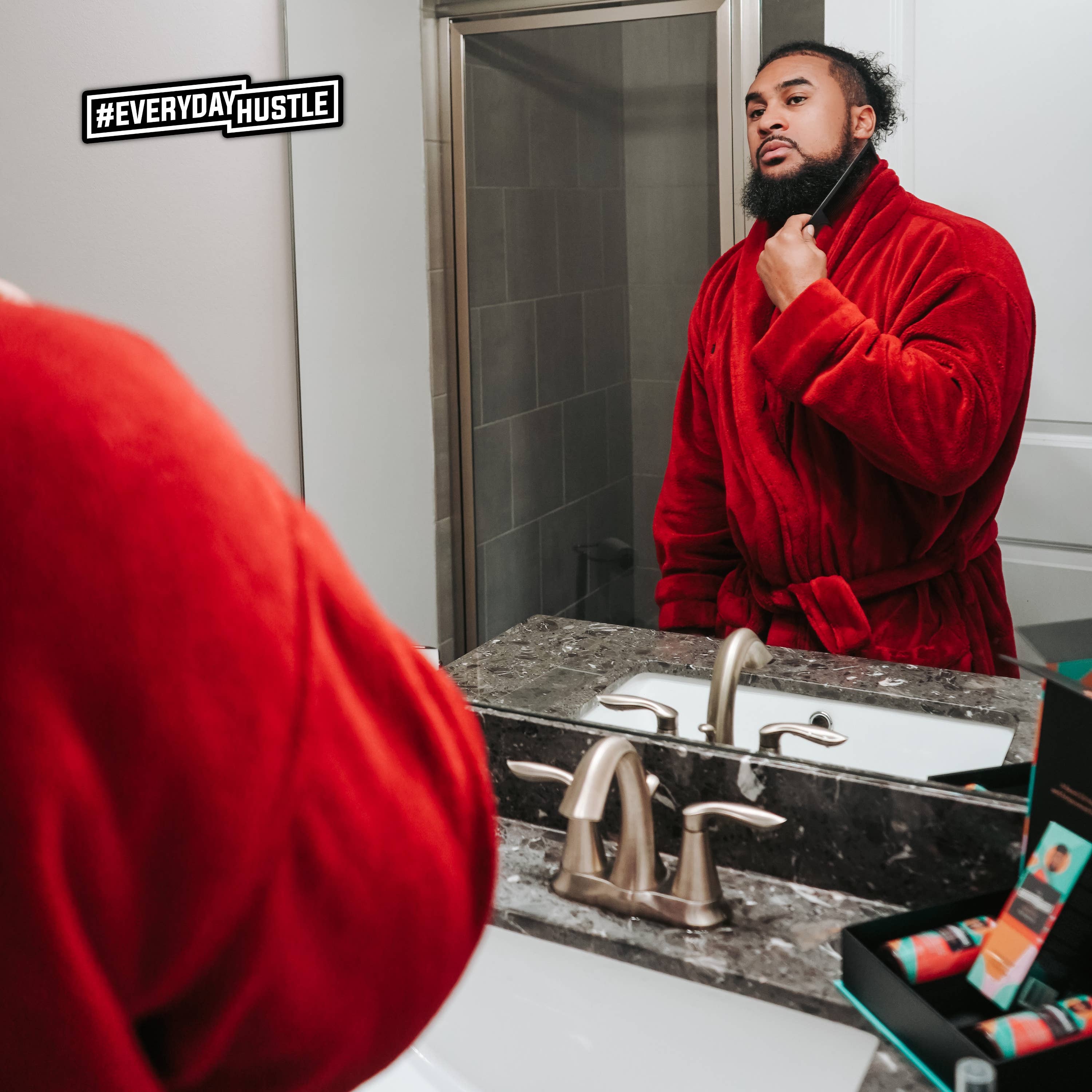 #EverydayHustle - Wholesale Beard Brush/Comb - #EverydayHustle Beard Comb for men2