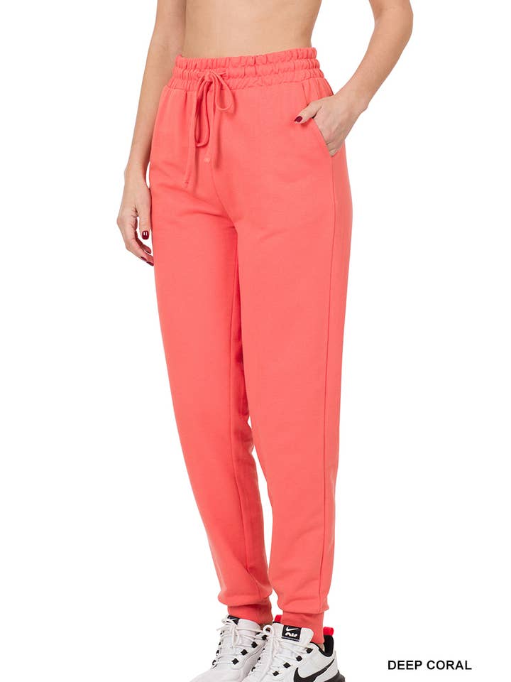 42POPS - Wholesale Athletic Sweatpants/Joggers - Women's - ",.....SI-18676 FRENCH TERRY JOGGER PANTS WITH SIDE POCKETS16