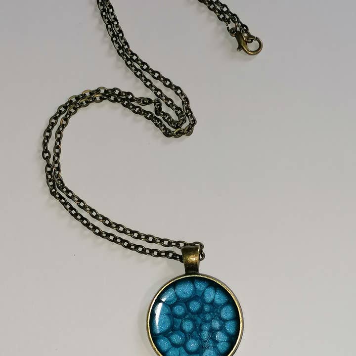 Caribbean blue bronze set for wholesale by Blue Moon Bijoux