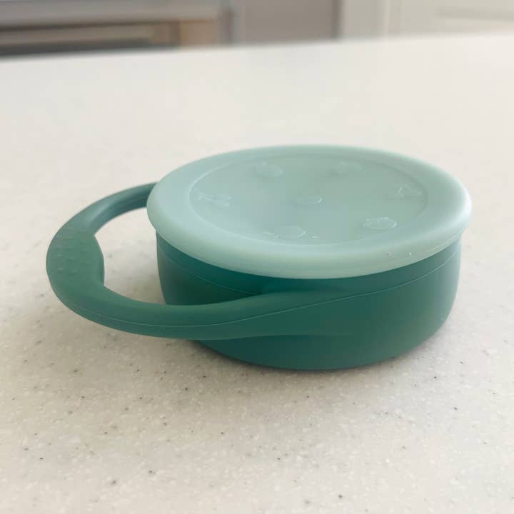 Cuddle Bug & Co - Wholesale Snackbox - Kinderen en baby - Mini & Me Snackbeker Inklapbaar met Deksel Boerenkool0