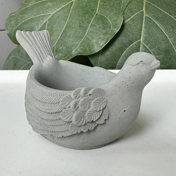 Portacandele per tè in cemento a forma di uccello per la vendita all'ingrosso da parte di Sunny Way Products