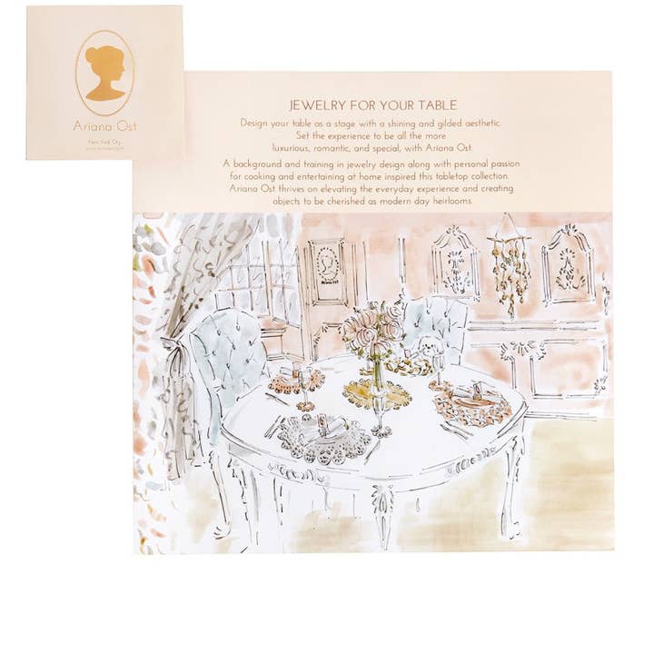 Ariana Ost - Wholesale Placemat - Rose Gold Eyelet Brass Placemat Charger5