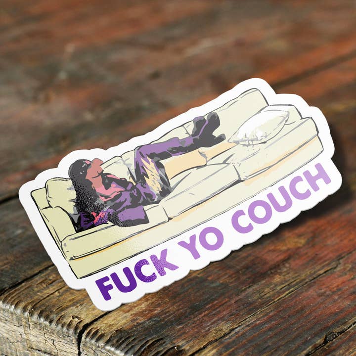 Sticker Bull – Adesivo por atacado – F Your Couch Dave Chappelle Sticker, Rick James Sticker Dave Chappelle Sticker Decalque adesivo de vinil impermeável engraçado, adesivo Hydroflask1