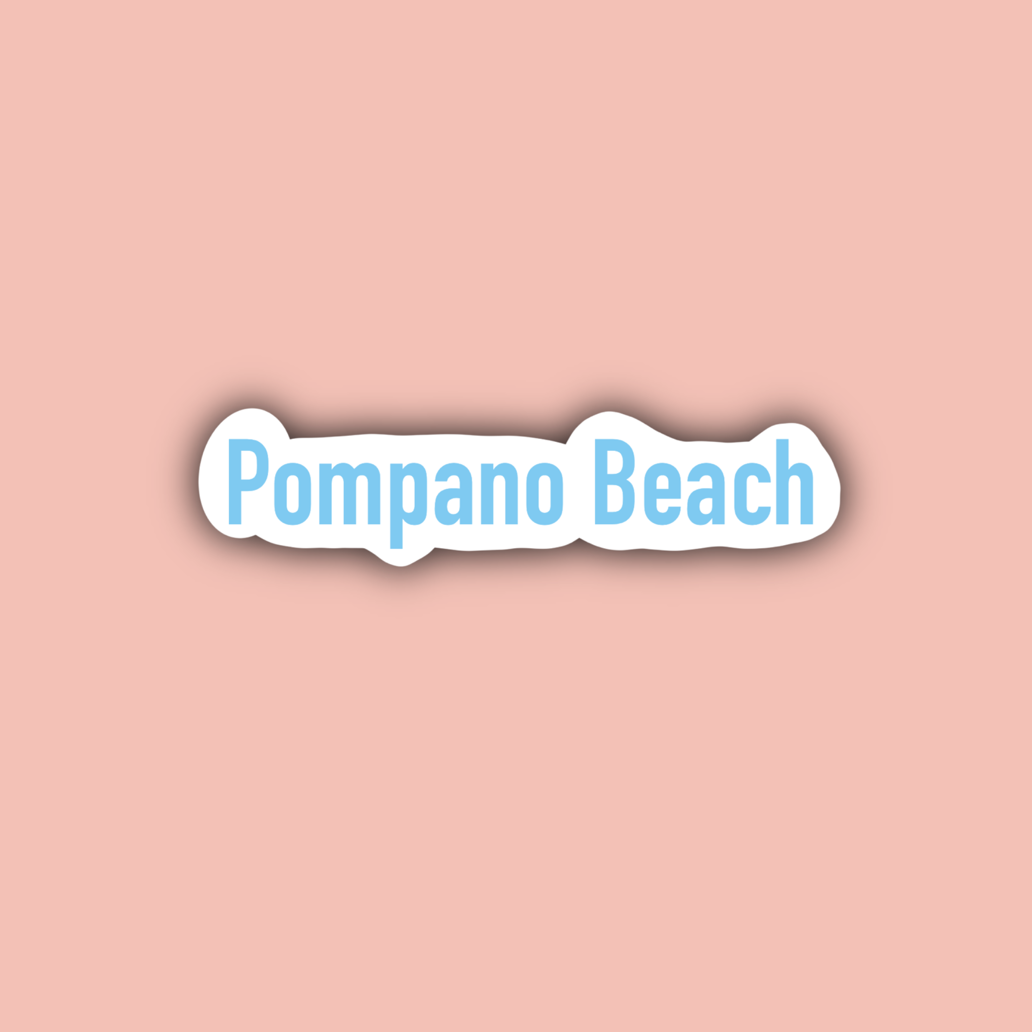 Delmarva Stickers - Wholesale Sticker - Pompano Beach - 3" Waterproof Sticker0