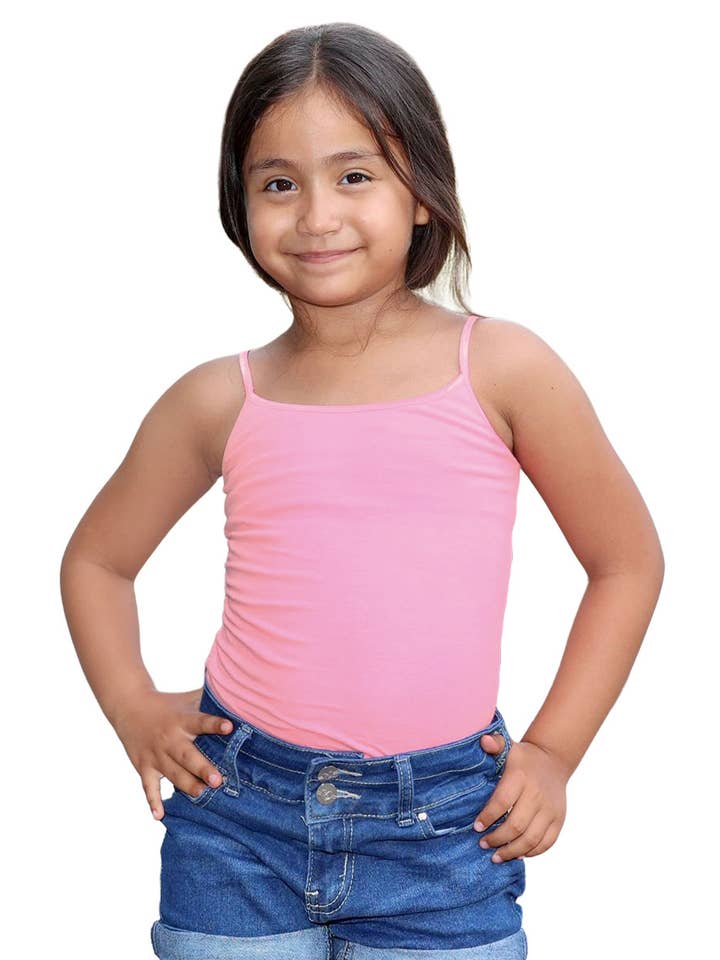 Cutie Patootie Clothing - Wholesale Tank Top - Kids - GKT-16058B Girl's Solid Cami Tank Soft Cotton Lycra9
