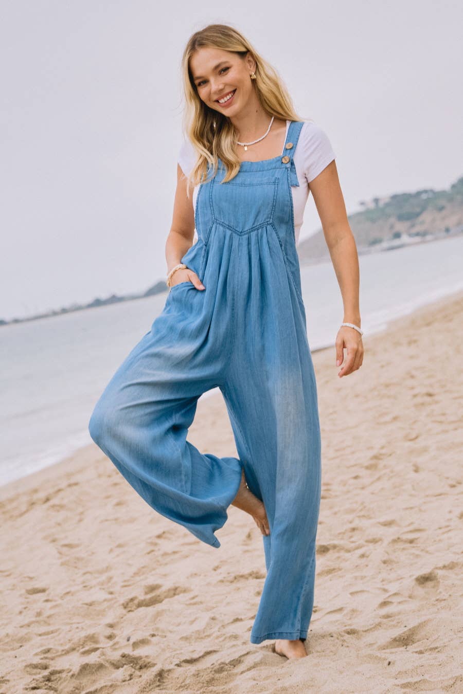 Oddi - Wholesale Jumpsuit - Women's - Washed Chambray Overall Jumpsuit4