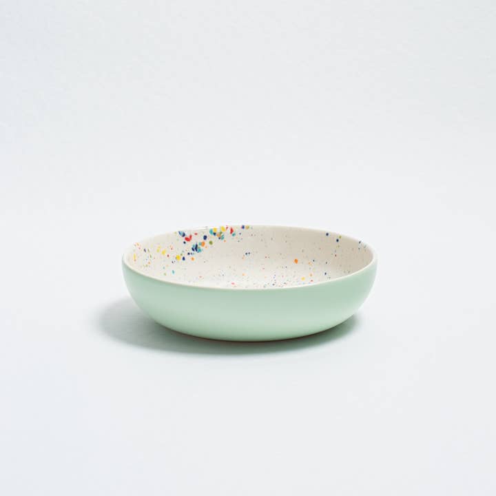 Egg Back Home - Wholesale Dinner Plate - Breeze Party In Stoneware Pasta Plate 21cm 4 Pieces Set Mix Color4