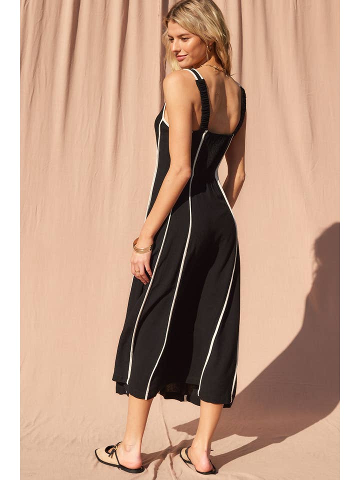 ILLA ILLA - Wholesale Dress - Women's - IM7512-Linen Midi Dress11