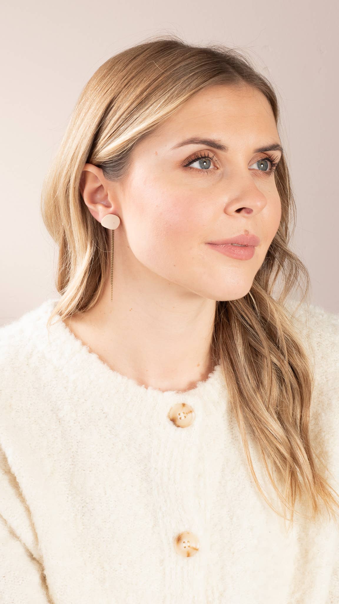 Inimini Homemade - Vendita all'ingrosso Orecchini pendenti - organico: stud + catena20