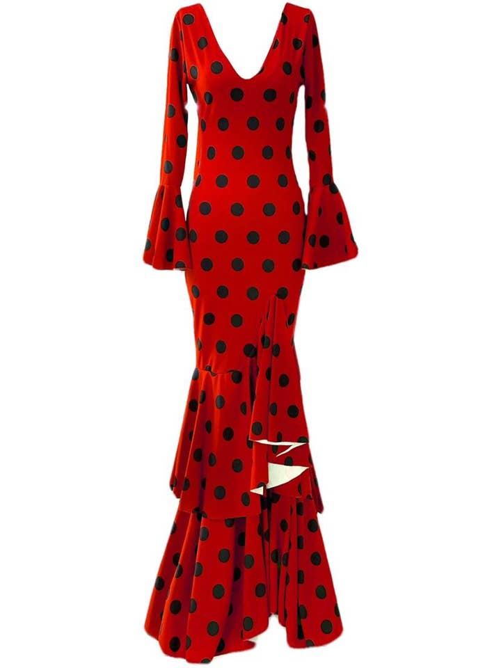 EMMA WU DESIGN X FLAMENCA RED FLAMENCO DRESS M0491 for wholesale on Faire1