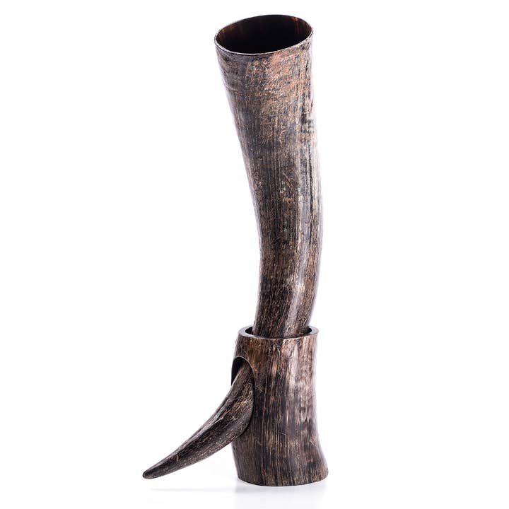 Norse Tradesman - Wholesale Drinking Glass/Cup - Viking Drinking Horn with Stand24