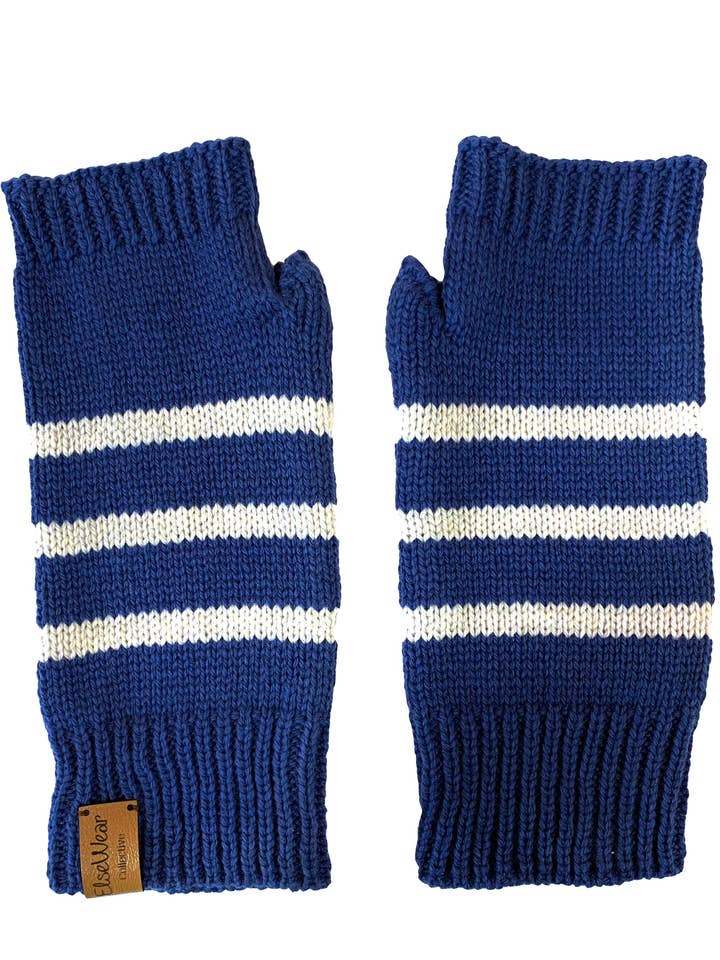 Mitaines Moffat en bleu marine pour la vente par ElseWear Collective