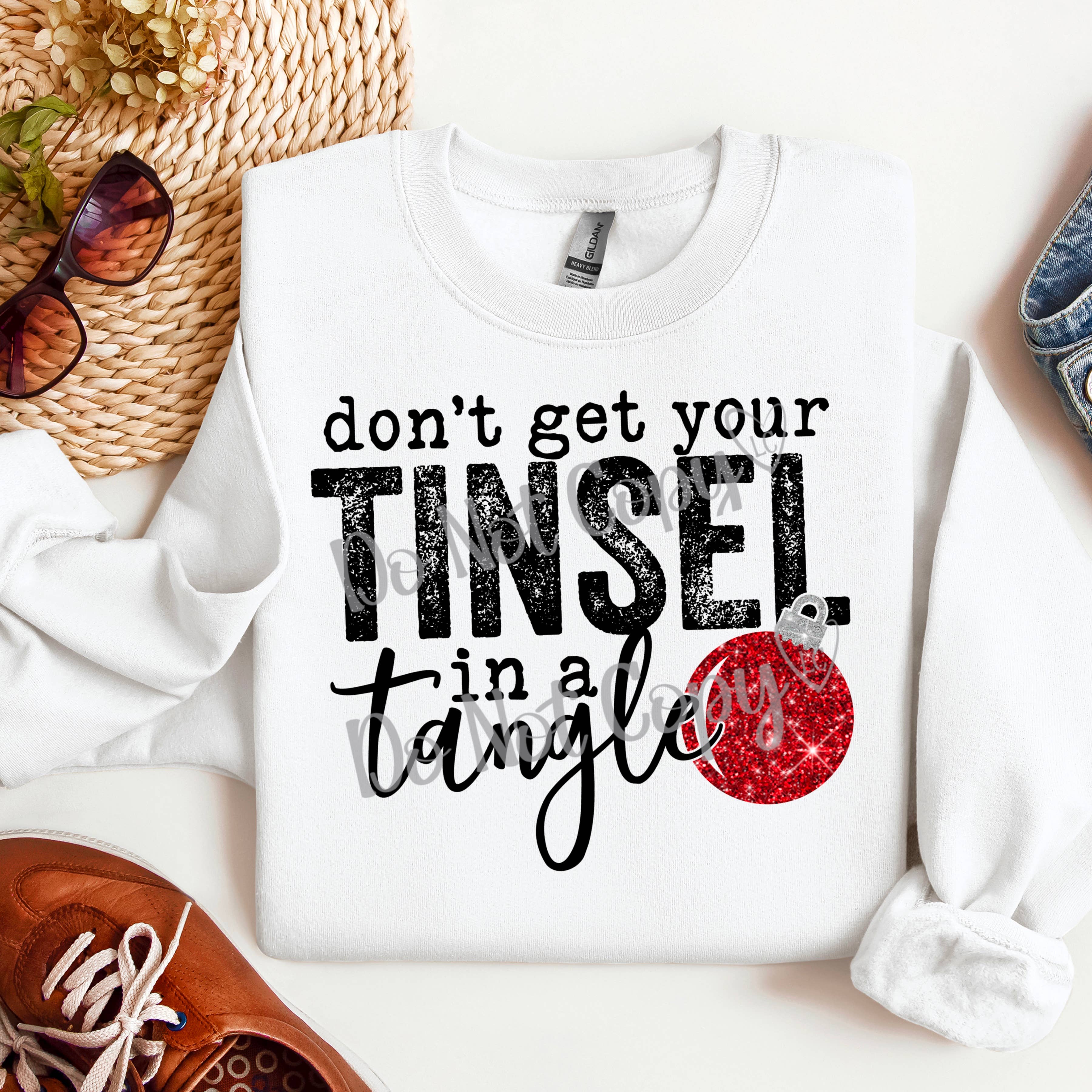 Lauras Closet – Großhandel Sweatshirt mit Grafikdruck – Unisex – Glitzer in Aufruhr - Rot - Grafik-T-Shirt4