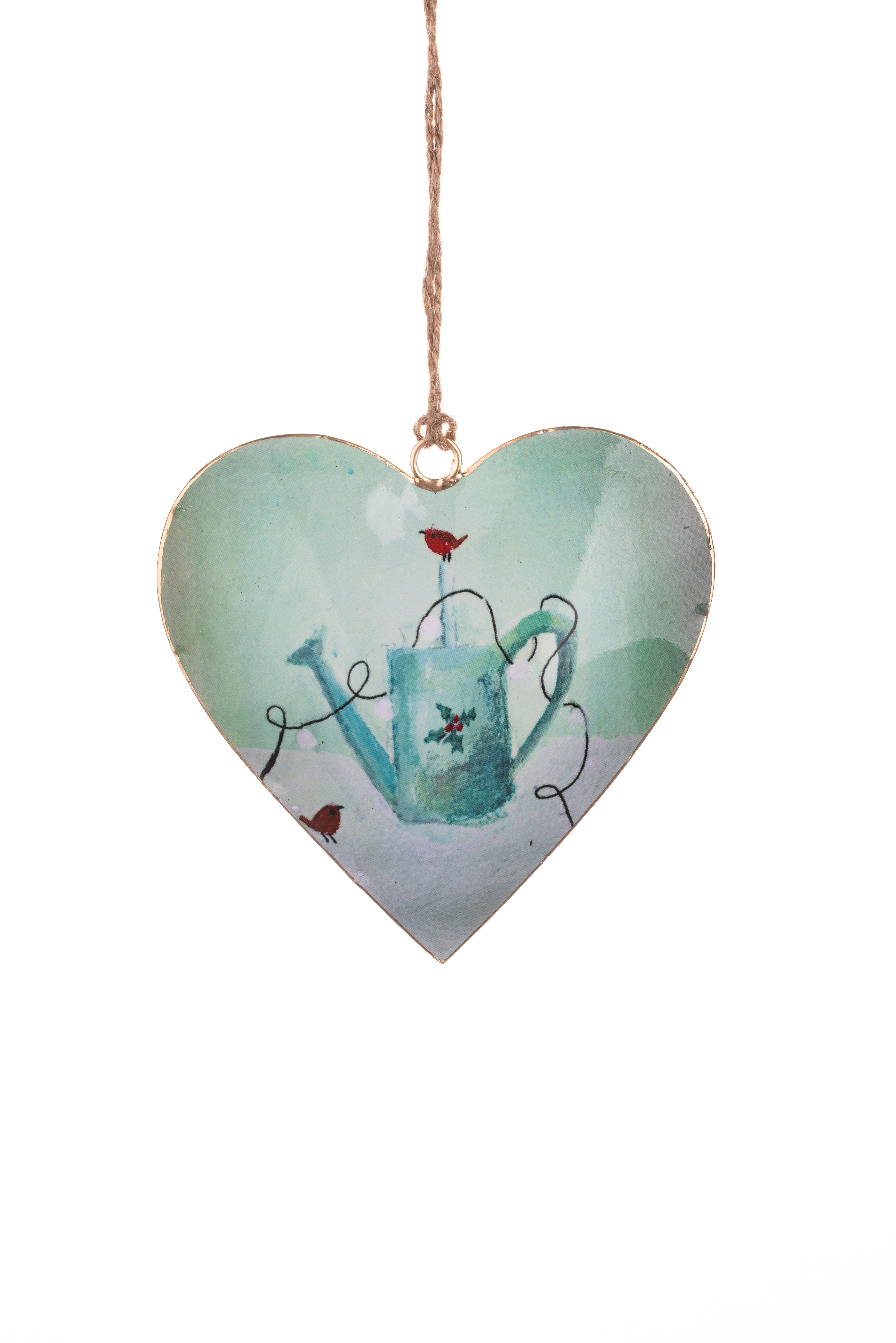 Shoeless Joe Ltd – wholesale Ornament – Heart with Watering Can