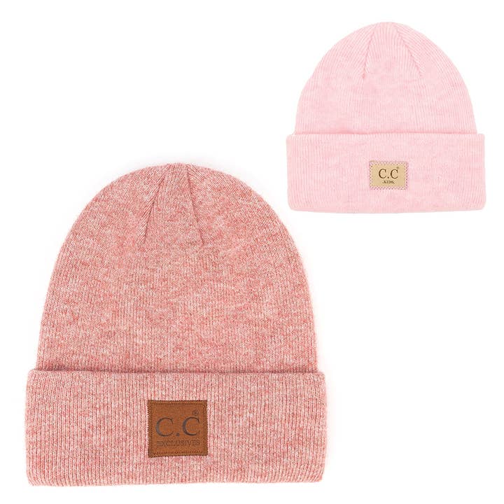 Fashion City - Venta al por mayor Gorro de lana - Niños - Gorros clásicos de mamá y yo, modelo Heather, a juego, para niños1