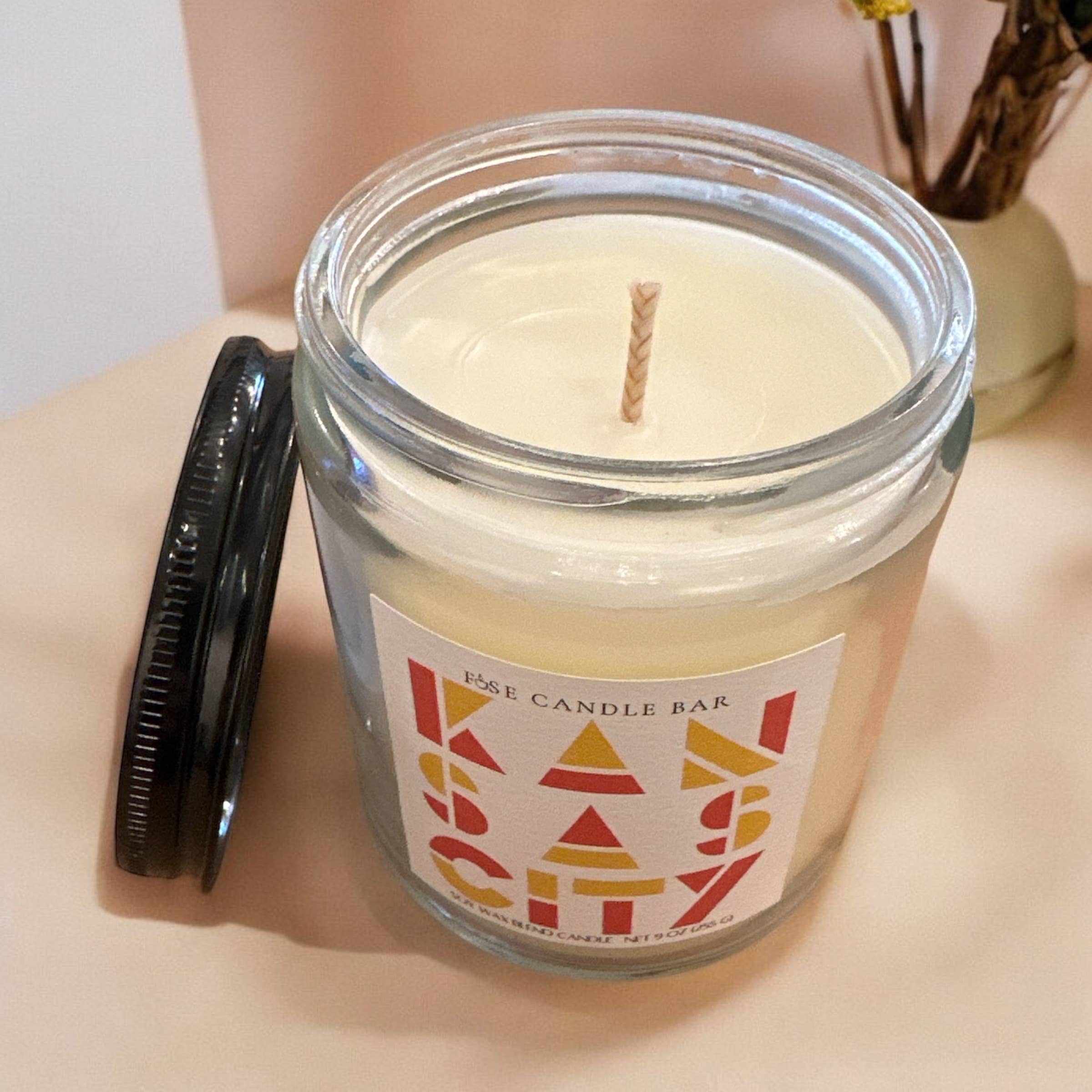 Fuse Candle Bar - Wholesale Jar/Filled Candle - Kansas City Game Day Candle – 9 oz Soy Blend, Fanfav4