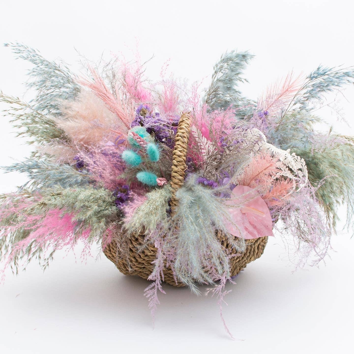 pampas studio uk - Vente Fleur séchée/pressée - Panier Saint-Valentin1