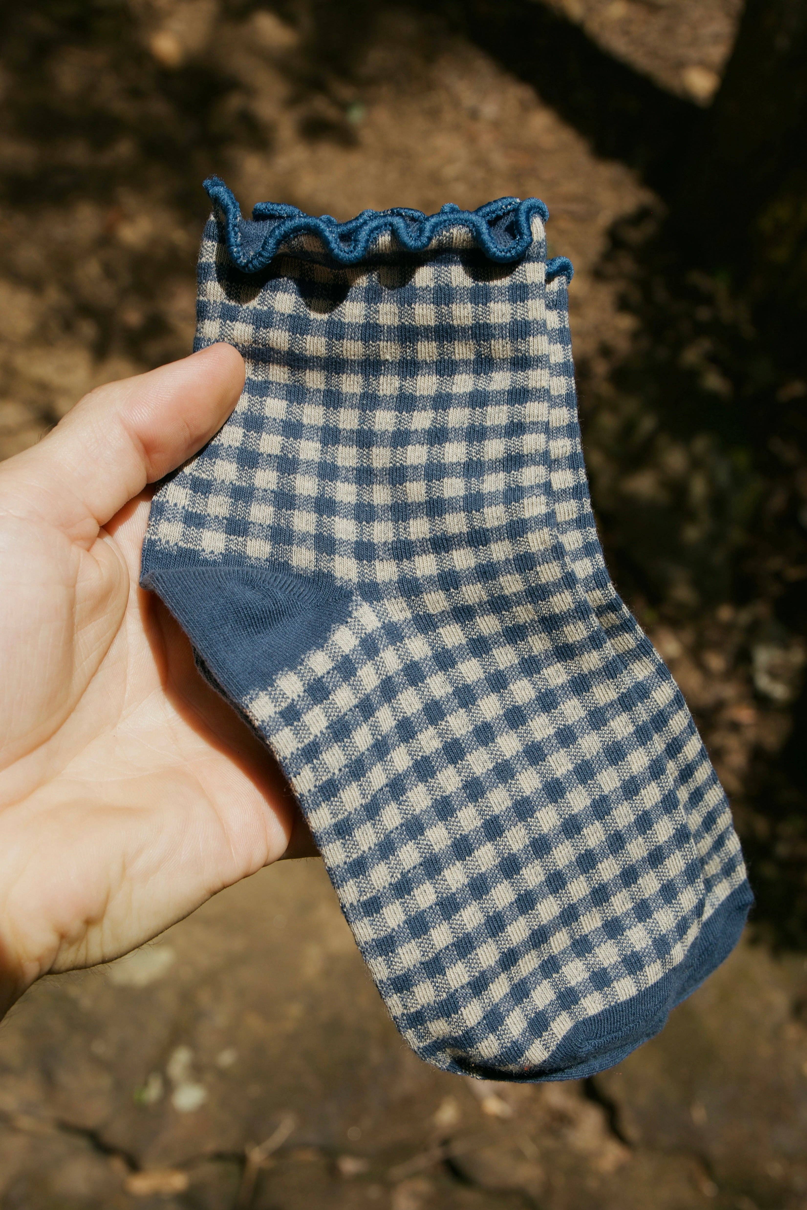 Beaten Path Co - Vente Chaussettes – unisexe - CHAUSSETTES À CARREAUX SEASIDE5