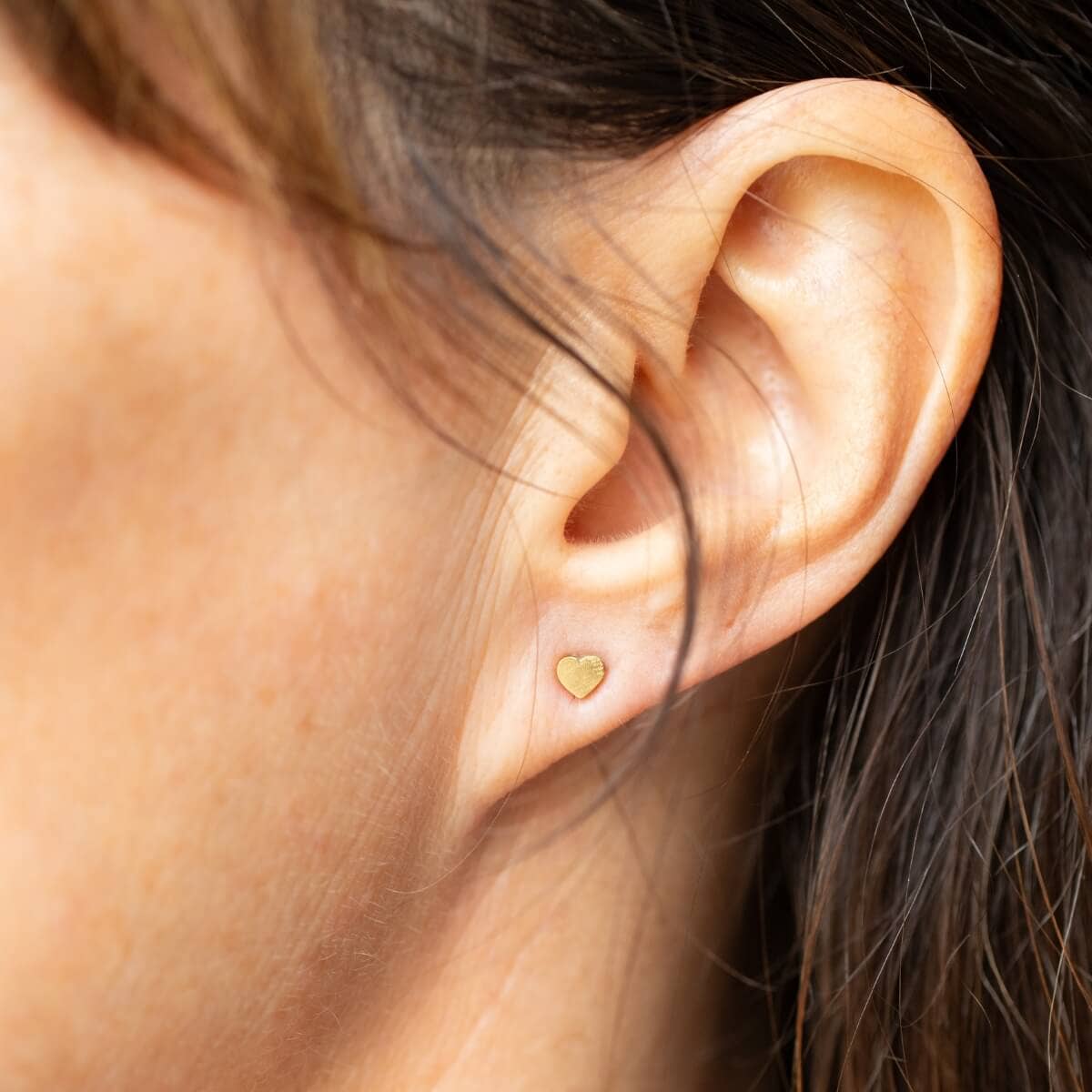 SoulKu - Vente Parures de bijoux - Ensemble Cadeau : Boucles d'Oreilles Clous Cœur en Or & Bol en Quartz Rose1