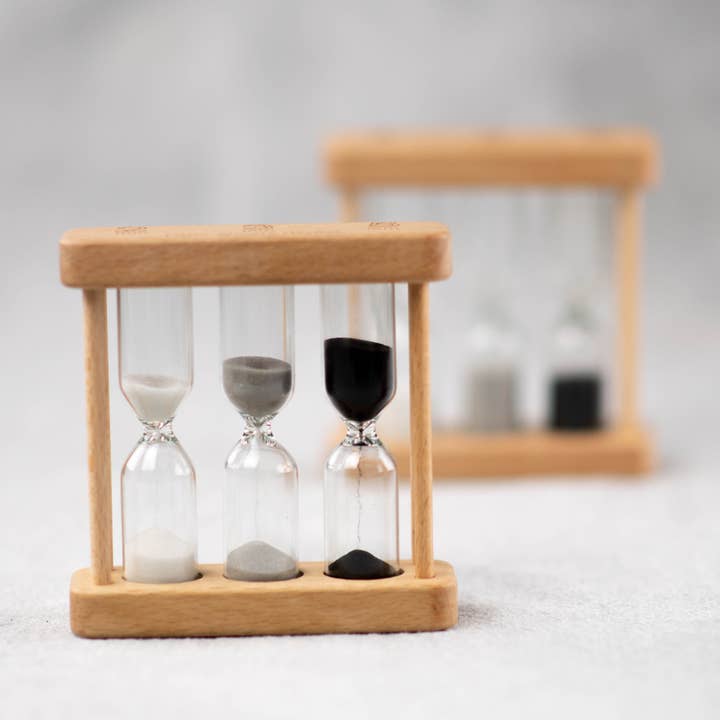 Little Woods Herbal - Wholesale Timer - Wooden Sand Tea Timer 2min 3min 5min