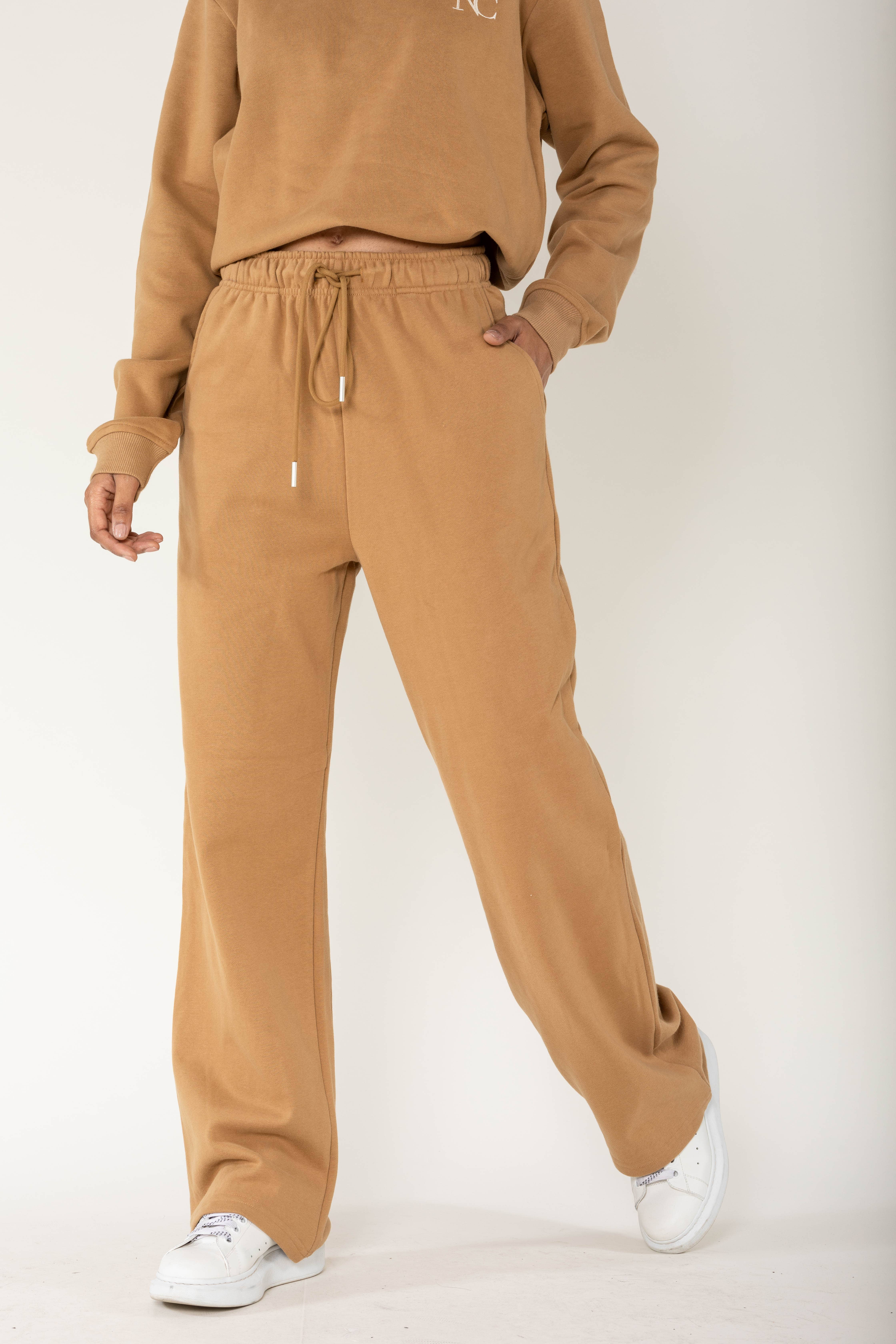 Nina Carter - Wholesale Lounge Sweatpants/Joggers - Women's - F023 loungewear sport flared fleece joggers12