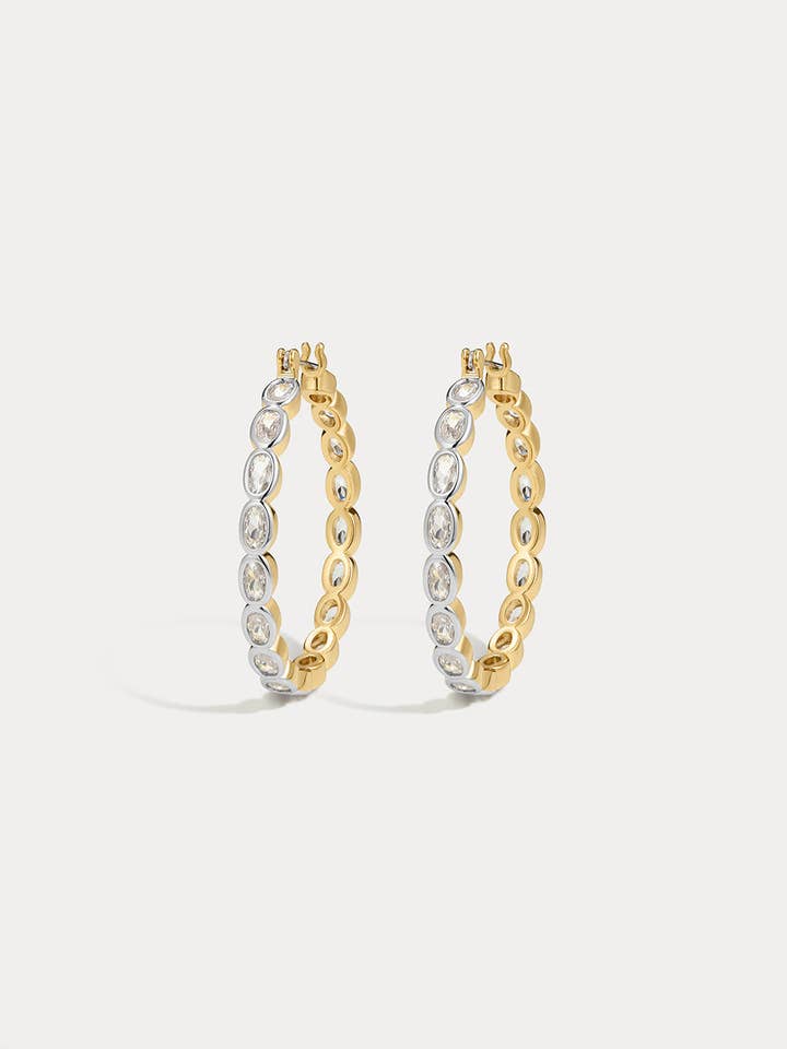 The Palais Eternity Hoops-Gold for wholesale by Luv AJ
