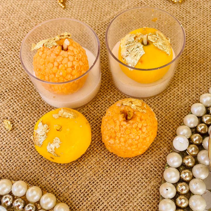 Kourage & co - Wholesale Novelty Candle - Ladoo & Peda Diya Candle10