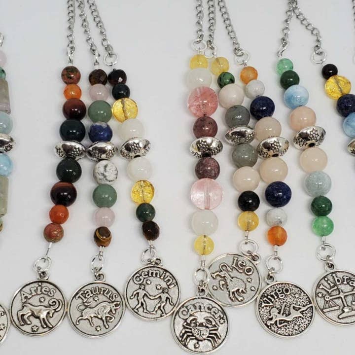 Rearview Mirror Car Charm - Zodiac for wholesale by Thorneapple Designs