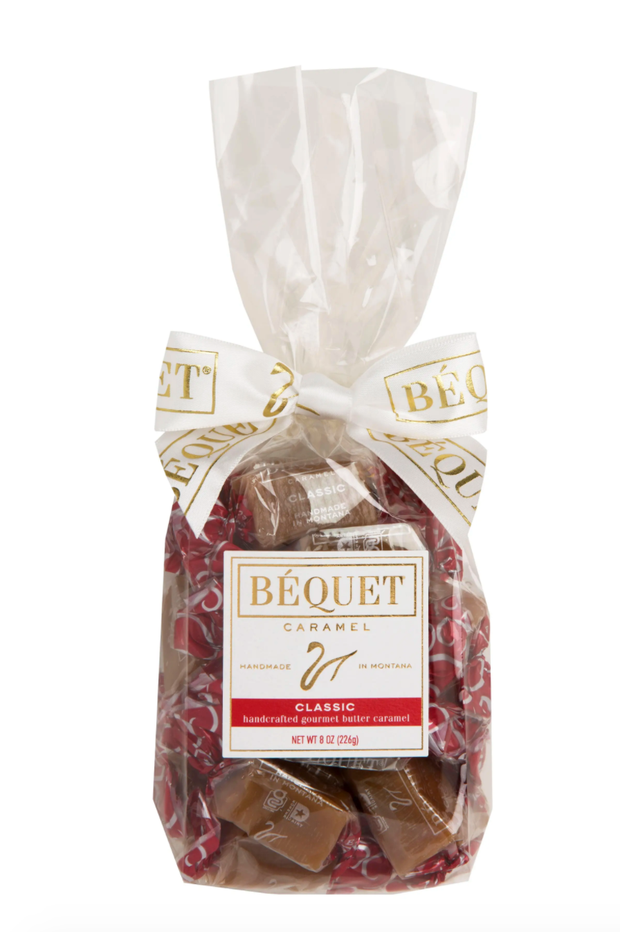 Béquet Confections - Wholesale Caramel - Béquet Gourmet Caramel 8 oz Gift Bag2