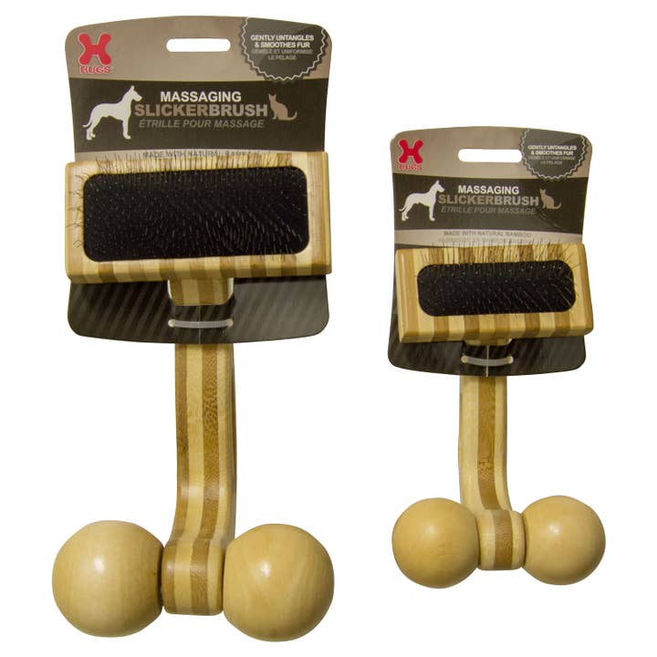 Hugs Pet Products Massaging Pet Slicker Brush for wholesale by Pet Stores USA