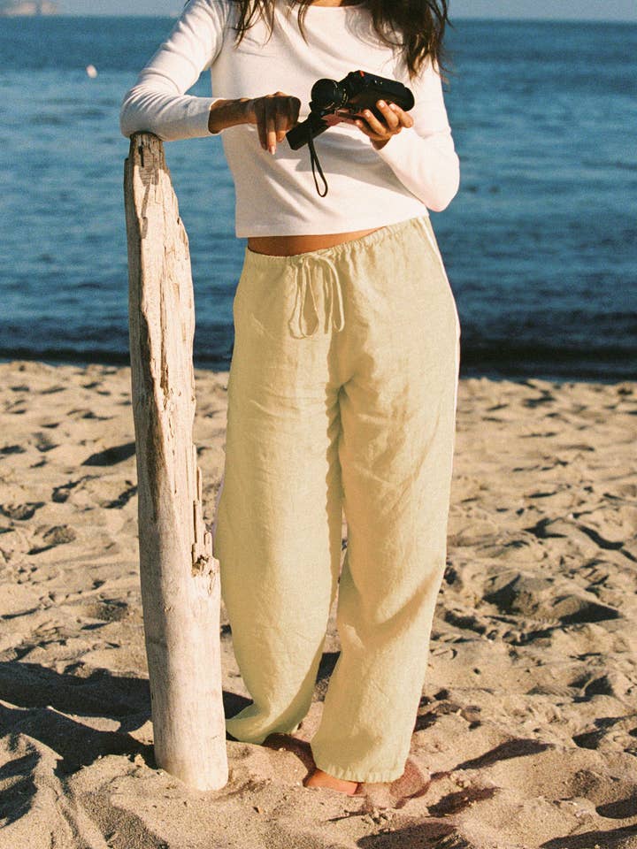 Linen Track Pant for wholesale by LA RELAXED