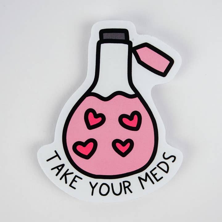 Autocolante: Toma os Teus Medicamentos por atacado de Lindsay Braman Studios