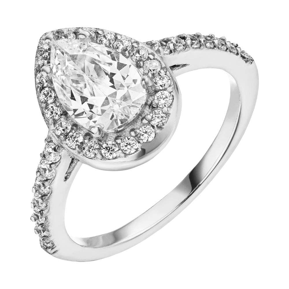 Schmuckgroßhandel - Venta al por mayor Anillo con gemas - Anillo gota con baño de oro de 18K3