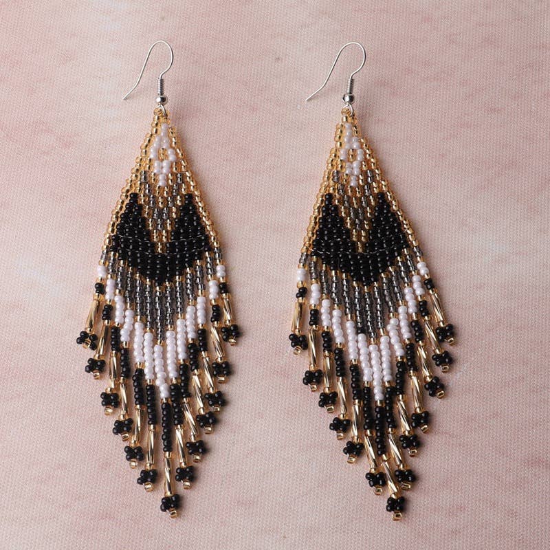 Gypsy Soul - Wholesale Dangle Earrings - Miyuki Soul Flow Earrings - 6 Pairs7