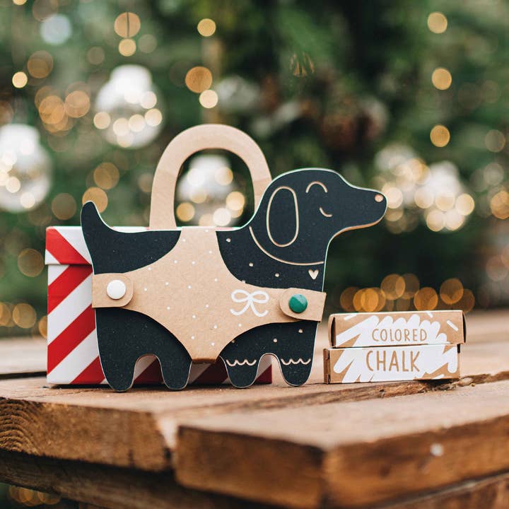 Chien, tableau noir en forme d'animal/avec craie pour la vente par milin