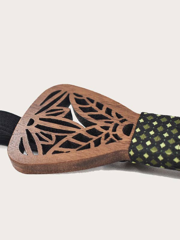 Wood&Chic - Vente Nœud pour cheveux – enfant - Noeud Papillon en Bois Enfant - Pruche7