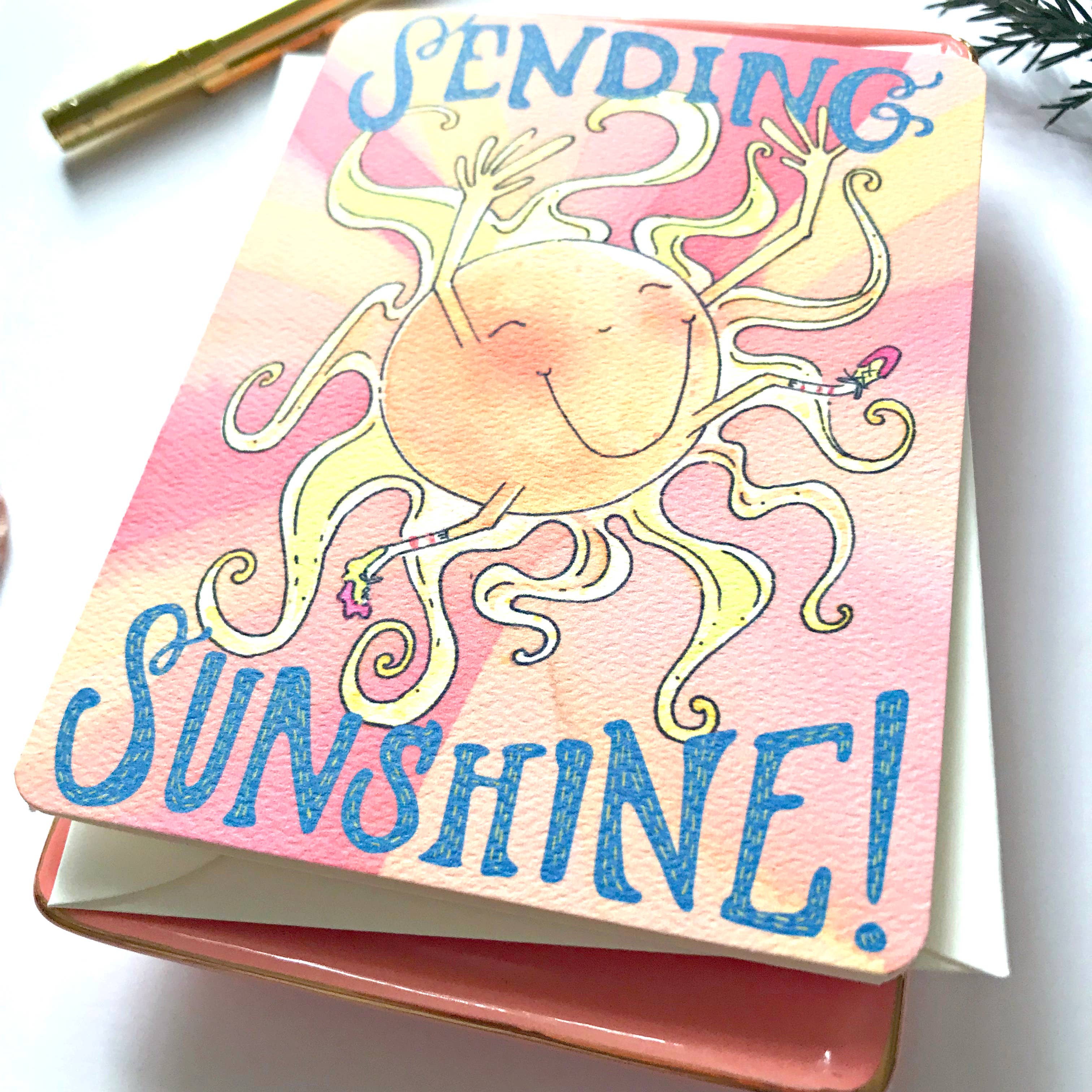 H.macdo Paper Co. - Vendita all'ingrosso Biglietti di auguri di pronta guarigione - Biglietto di auguri Sunshine, biglietto benessere, guarisci presto3