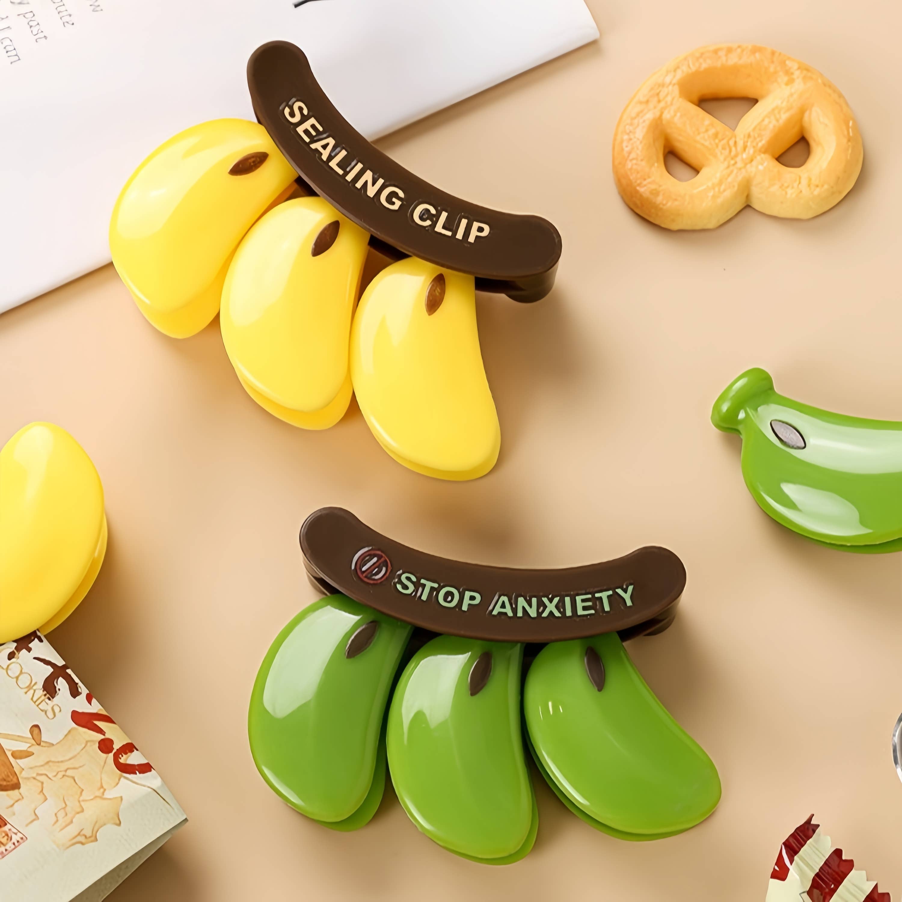 Otterware - Wholesale Kitchen Tool/Gadget - Magnetic Banana Multi-Clips (Set of 3 Sealers)7